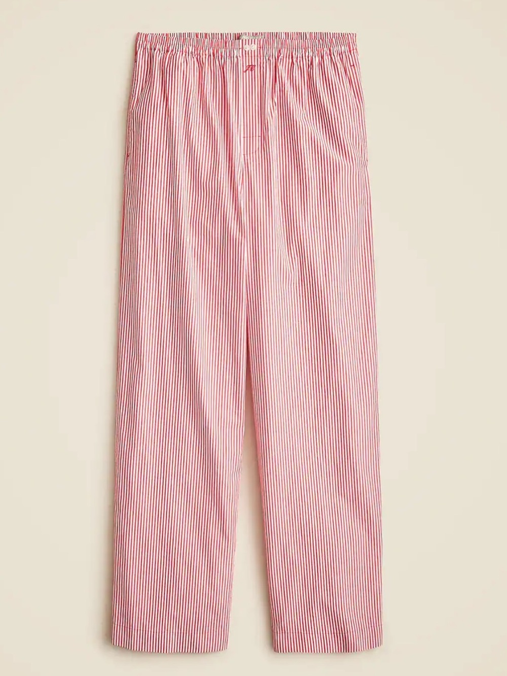 J.Crew Cotton Poplin Pajama Pants in Stripe